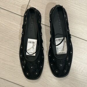 Coach Mesh Ballet Flats NWT Size 6.5